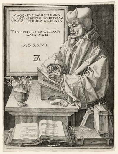 Erasmo de Rotterdam de Albrecht Dürer