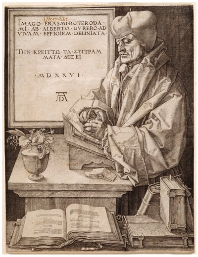 Erasmo de Róterdam de Albrecht Dürer