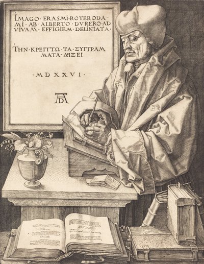 Erasmo de Rotterdam, 1526 de Albrecht Dürer