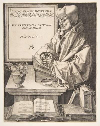Erasmo de Rotterdam, 1526 de Albrecht Dürer