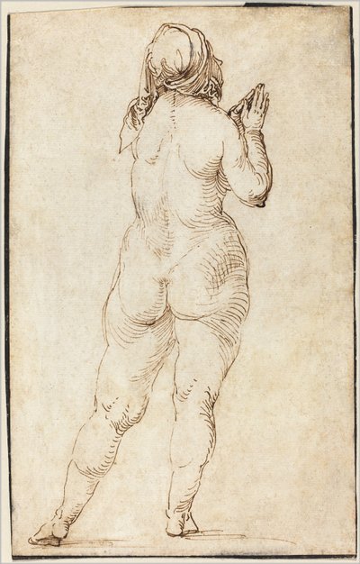 Desnudo femenino rezando de Albrecht Dürer