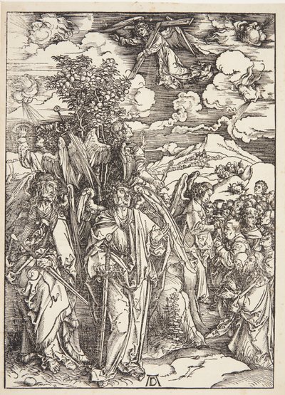 Cuatro ángeles deteniendo los vientos de Albrecht Dürer