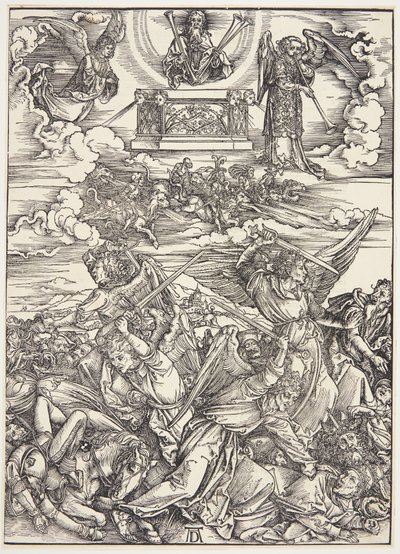 Cuatro ángeles vengadores del Éufrates de Albrecht Dürer