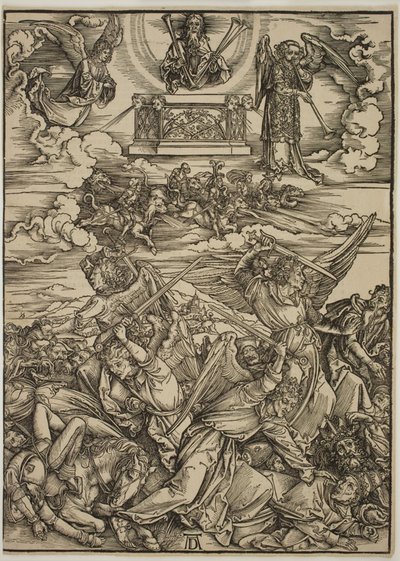 Cuatro ángeles vengadores del Éufrates de Albrecht Dürer