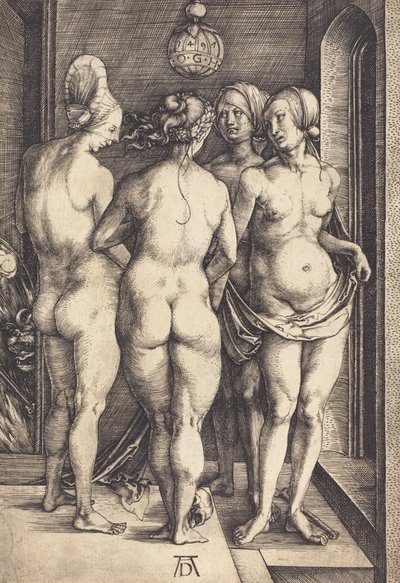Cuatro mujeres desnudas, 1497 de Albrecht Dürer