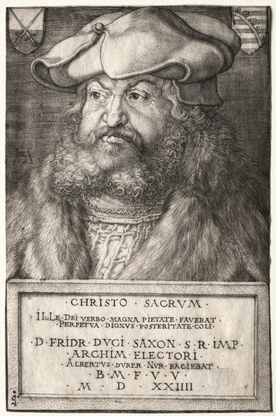 Federico el Sabio, Elector de Sajonia, 1524 de Albrecht Dürer