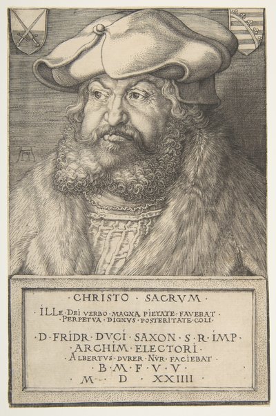 Federico el Sabio, Elector de Sajonia, 1524 de Albrecht Dürer