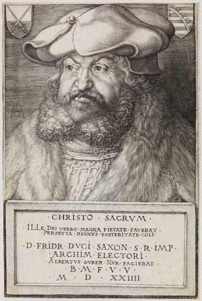 Federico el Sabio, elector de Sajonia de Albrecht Dürer
