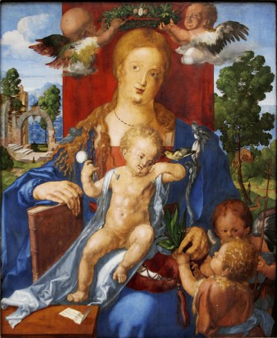 Alemán: Die Madonna mit dem Zeisig The Madonna with the Siskin de Albrecht Dürer