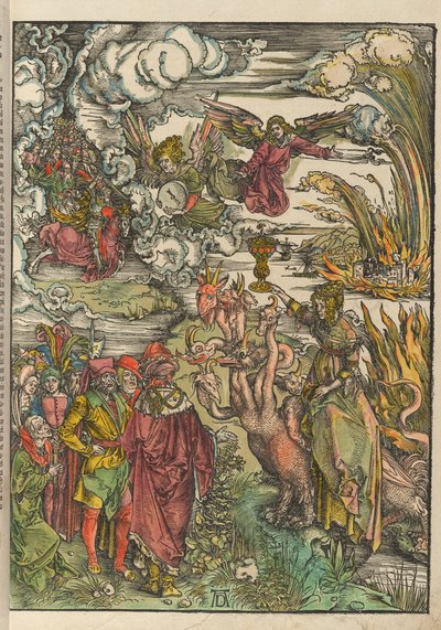 Alemán: Die babylonische Hure The Whore of Babylon de Albrecht Dürer