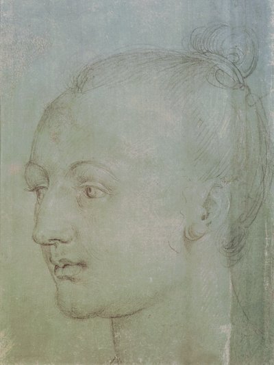 Cabeza de una joven de Albrecht Dürer