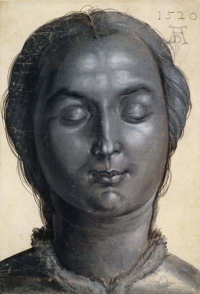 Cabeza de una mujer, 1520 de Albrecht Dürer