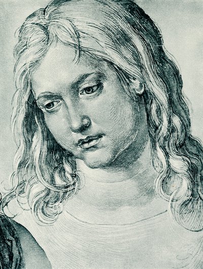 Cabeza de Jesús a los doce años de Albrecht Dürer