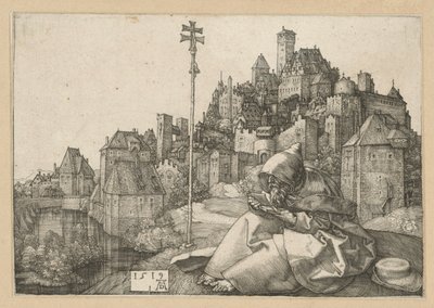 San Antonio leyendo de Albrecht Dürer