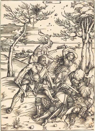 Hércules conquistando a Caco ("Ercules") de Albrecht Dürer