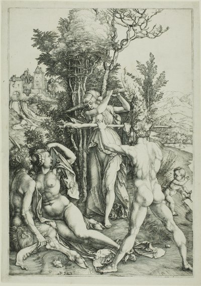 Hércules en la encrucijada (Celos) de Albrecht Dürer
