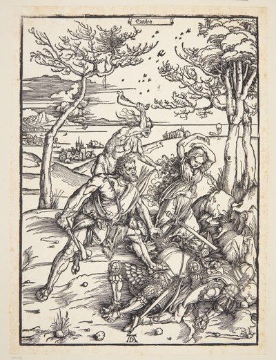 Hércules conquistando a los gemelos Molionide de Albrecht Dürer
