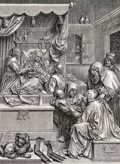 Alto relieve de la Natividad de San Juan, 1855 de Albrecht Dürer