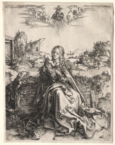 Sagrada Familia con la Mariposa, c. 1495 de Albrecht Dürer
