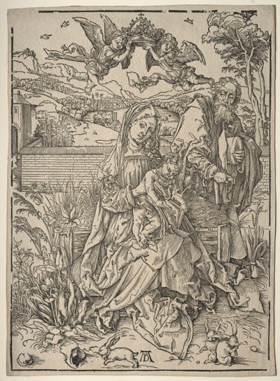 Sagrada Familia con las tres liebres de Albrecht Dürer