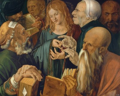 Jesús entre los doctores. 1506 de Albrecht Dürer
