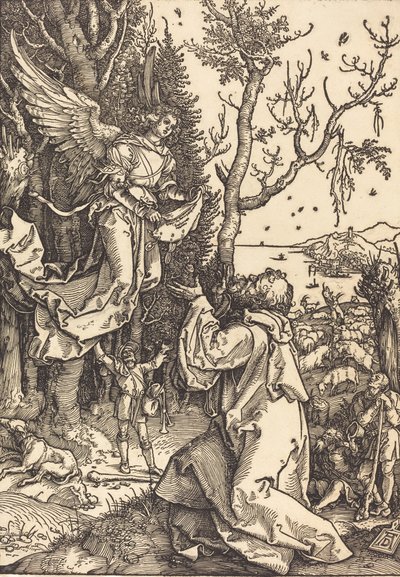 Joaquín y el ángel, c. 1504 de Albrecht Dürer