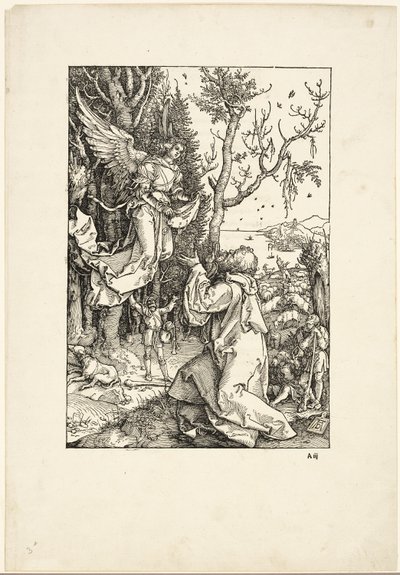Joaquín y el ángel, de La vida de la Virgen de Albrecht Dürer