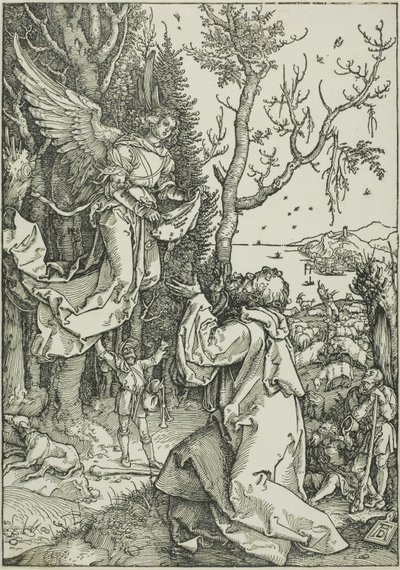 Joaquín y el ángel, de La vida de la Virgen de Albrecht Dürer