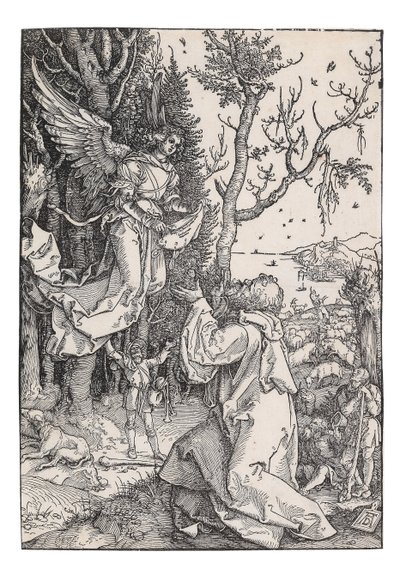 Joaquín y el Ángel, de La Vida de la Virgen, c. 1504 de Albrecht Dürer