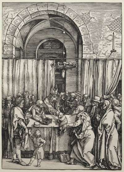 La ofrenda de Joaquín rechazada por el sumo sacerdote de Albrecht Dürer