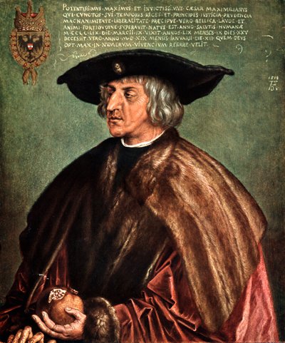 Kaiser Maximiliano I, 1519 de Albrecht Dürer