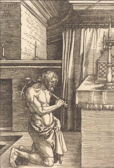 El rey David haciendo penitencia, 1510 de Albrecht Dürer
