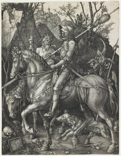 Caballero, la Muerte y el Diablo de Albrecht Dürer