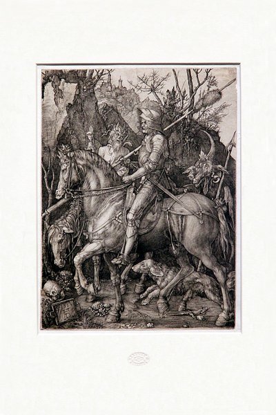 El caballero, la muerte y el diablo de Albrecht Dürer