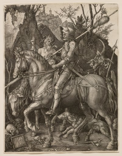 El caballero, la Muerte y el Diablo de Albrecht Dürer