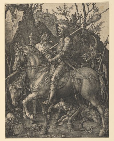 El caballero, la muerte y el diablo de Albrecht Dürer