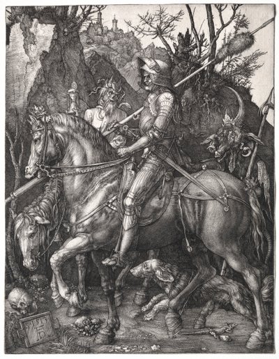 Caballero, Muerte y el Diablo, 1513 de Albrecht Dürer