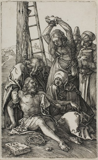 Lamentación de Cristo, de La Pasión Grabada de Albrecht Dürer