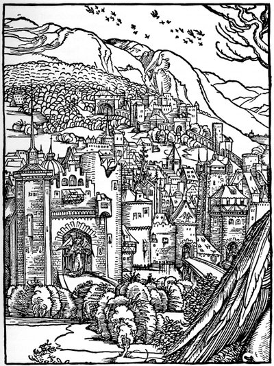 Paisaje, 1498 de Albrecht Dürer