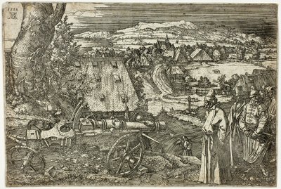 Paisaje con Cañón de Albrecht Dürer