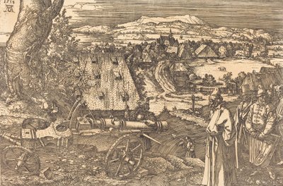 Paisaje con el cañón, 1518 de Albrecht Dürer