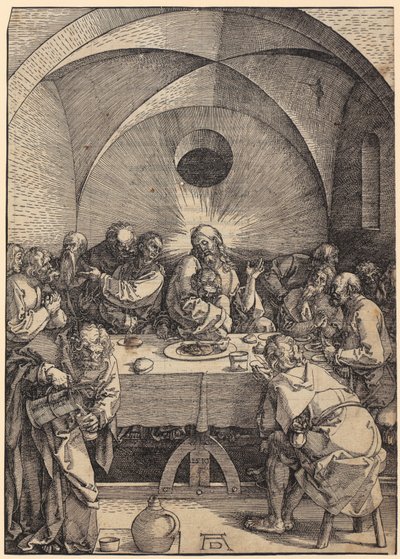 La Última Cena, lámina 2 de la serie «La Gran Pasión» de Albrecht Dürer