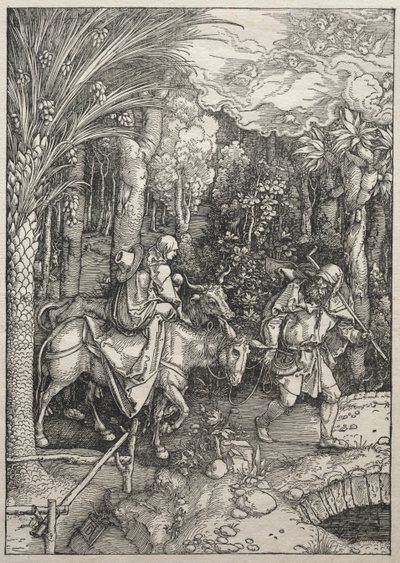 Vida de la Virgen: Huida a Egipto, 1504-1505 de Albrecht Dürer