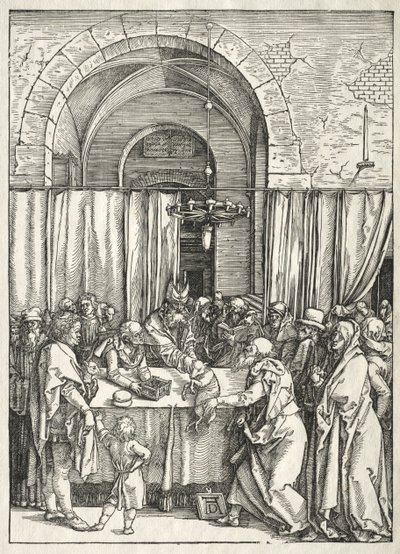 Vida de la Virgen: Rechazo del Sacrificio de Joaquín de Albrecht Dürer
