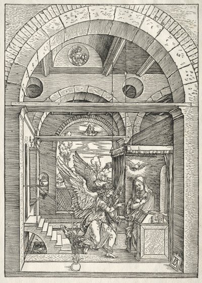 Vida de la Virgen: La Anunciación de Albrecht Dürer