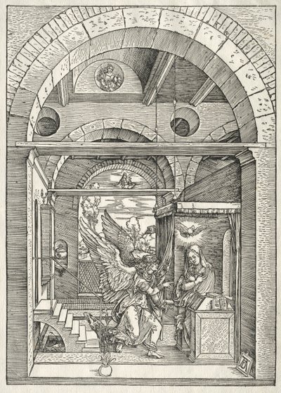 Vida de la Virgen: La Anunciación, 1504-1505 de Albrecht Dürer