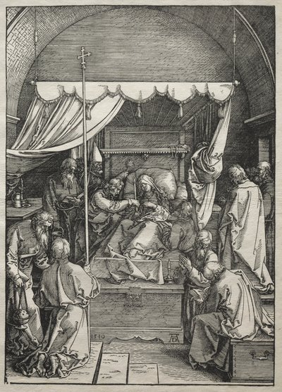 Vida de la Virgen: La muerte de la Virgen, 1504-1505 de Albrecht Dürer