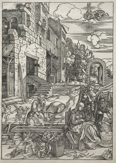Vida de la Virgen: El descanso en Egipto, 1504-1505 de Albrecht Dürer