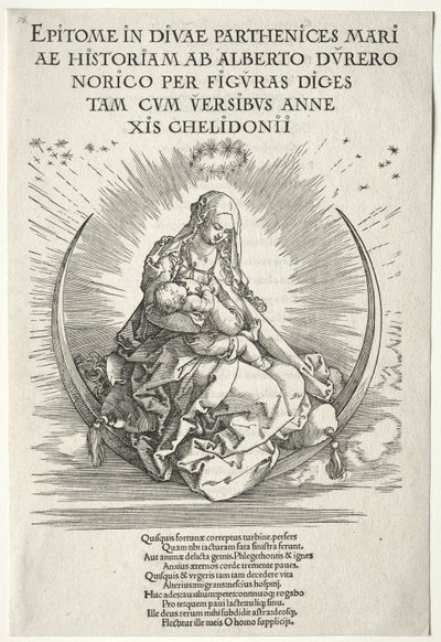 Vida de la Virgen: Página de título, 1511 de Albrecht Dürer