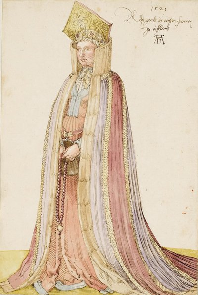 Dama livonia, 1521 de Albrecht Dürer